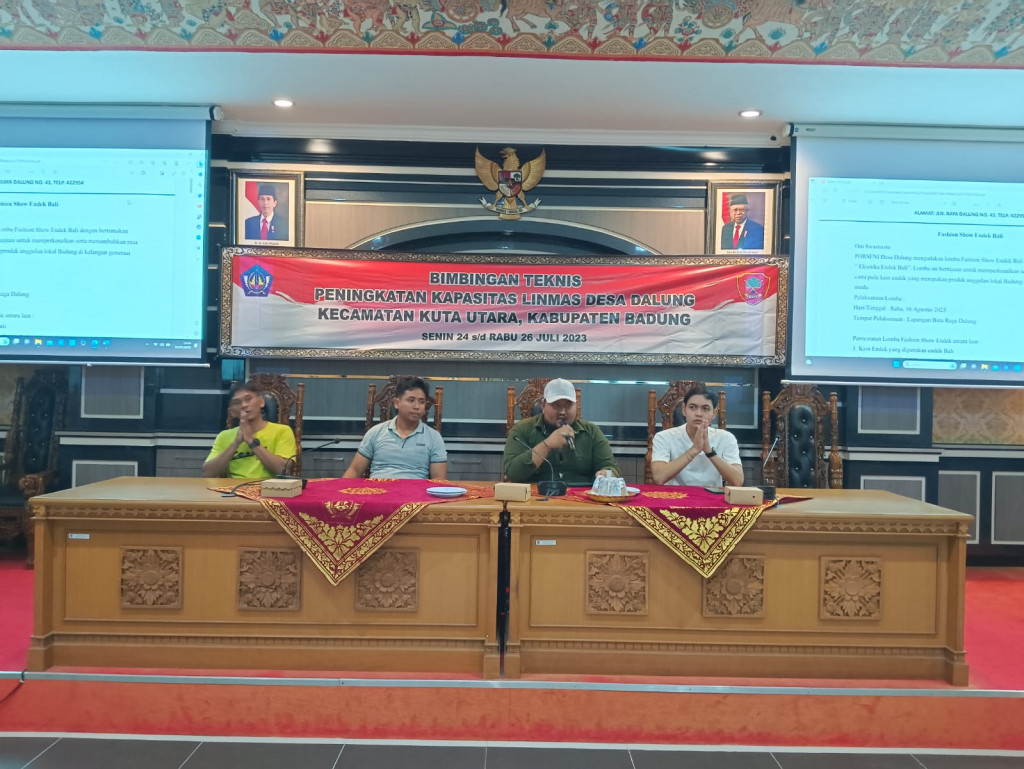 Rapat Teknis Persiapan Perlombaan Fashion Show PORSENIDES Dalung Tahun 2023